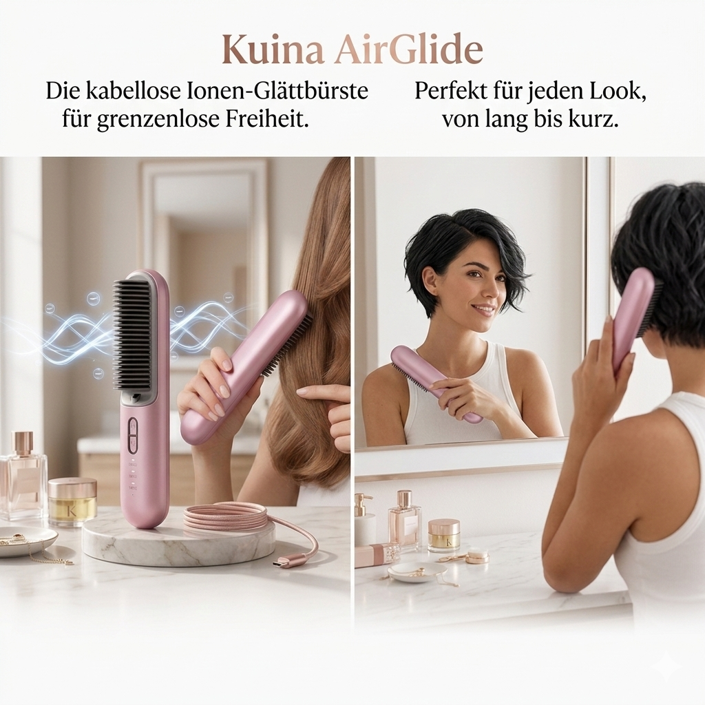 Haarglätter TO GO  für Perfektes Haar, jederzeit