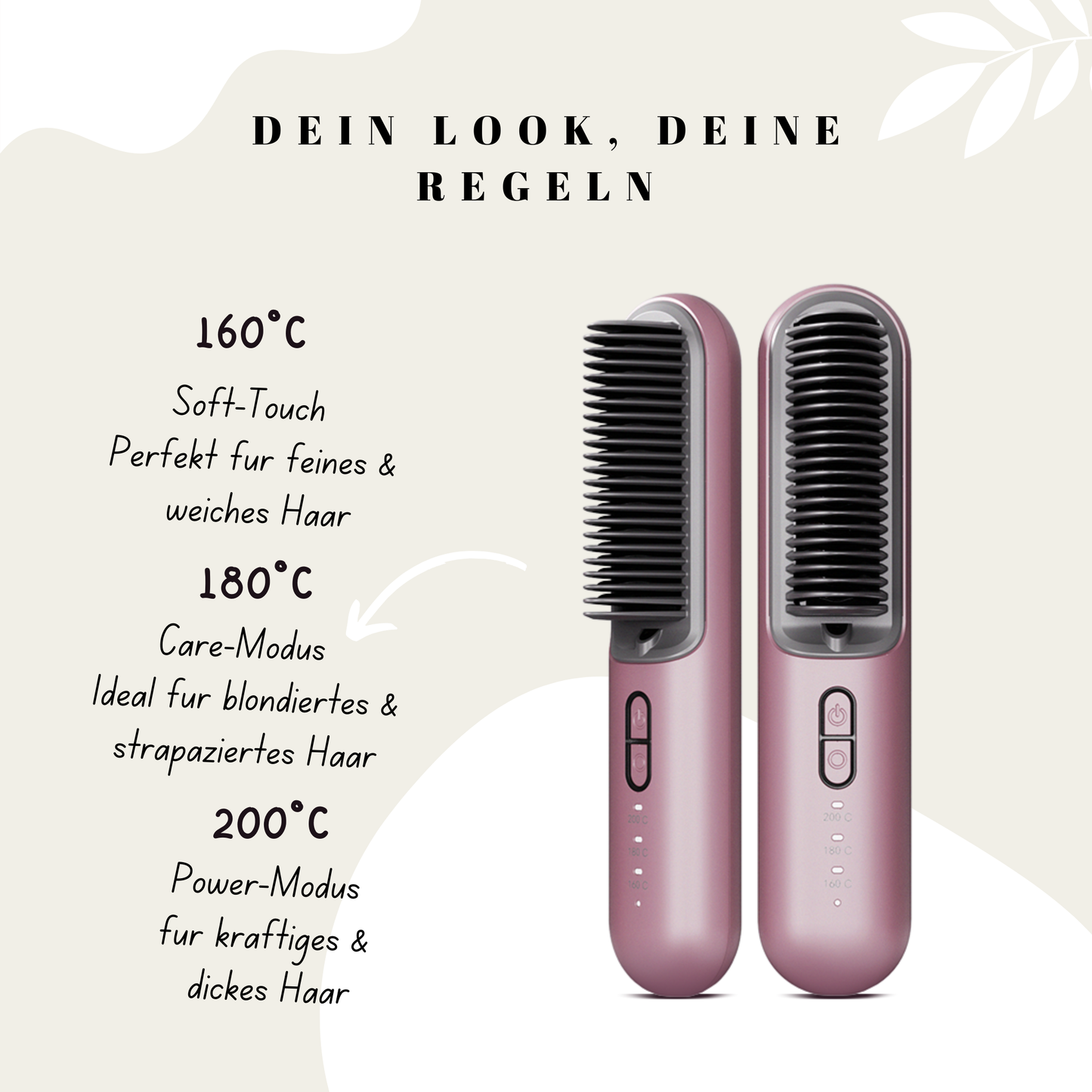 Haarglätter TO GO  für Perfektes Haar, jederzeit