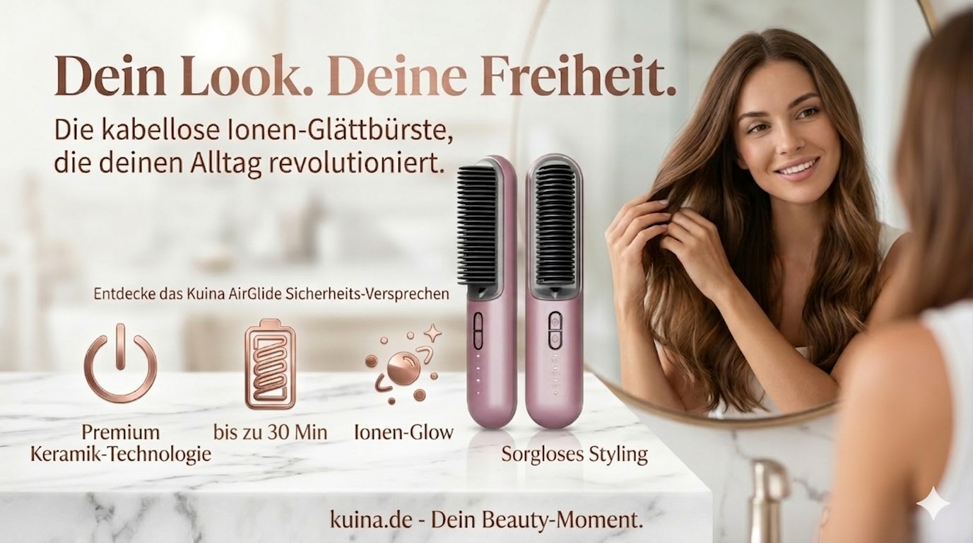 Haarglätter TO GO  für Perfektes Haar, jederzeit